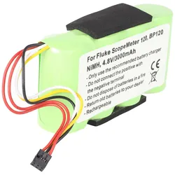 AccuCell Akku passend für Fluke ScopeMeter 120, BP120, NiMH, 4,8V, 3000mAh, 14,4Wh, Steckerpolung mit Ihrem Akku vergleichen, ob passend oder nicht