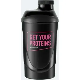 ESN Shaker 600 ml schwarz transparent mit Sieb