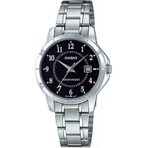 Casio Collection LTP-V004D-1BUDF Damenuhr - Schwarz/Silber