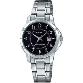 Casio Collection LTP-V004D-1BUDF Damenuhr - Schwarz/Silber