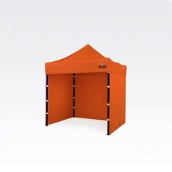 Partyzelte 2x2m - mit 3 Wänden - Orange