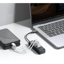 ORICO PWC2U-U3-015-BK-EP Hub Adapter USB auf 2x USB 3.0 + USB-C, 5 Gbps, 0,15m Schwarz