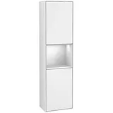 Villeroy & Boch Finion Hochschrank F460MTGF 41,8x151,6x27cm, links, Regal White matt lacquer, Glossy white lacquer