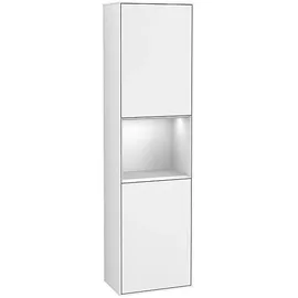 Villeroy & Boch Finion Hochschrank F460MTGF 41,8x151,6x27cm, links, Regal White matt lacquer, Glossy white lacquer