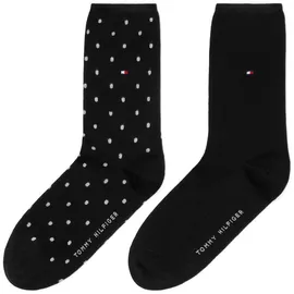 Tommy Hilfiger TH WOMEN SOCK DOT 2P 2 Paare Schwarz 39-42