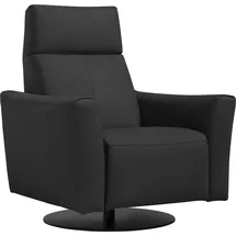 Egoitaliano Sessel »Blues Designsessel, Loungesessel,« drehbar, inkl. manuelle Relaxfunktion durch Push-Back-Mechanismus, schwarz