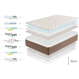 Moonia Magnum, Memory-Schaum Matratze, 30cm, 150x200cm - Moonia