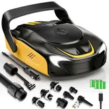 SUP Pumpe Elektrisch Akku 50PSI, Elektrische SUP Luftpumpe Wiederaufladbar, Intelligente Inflation/Deflation, mit LED-Licht für SUP-Boards, Kajak, Motorrad, Bälle, Luftmatratze und Outdoor