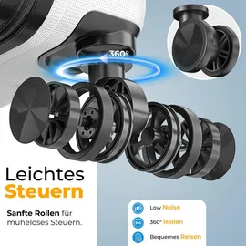Kesser 4-Rollen 75 cm / 120 l weiß