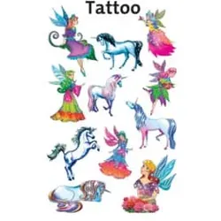 Tattoo Elfen+Einhorn fbg. ZWECKFORM 56390
