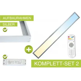 longlifeled gmbh CCT LED Panel 120 x 15 cm 36 W silbern