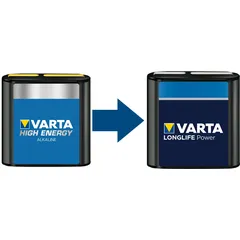 Varta Longlife Power 4,5V Flachbatterie 4912 3LR12A (1er Blister)