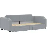 vidaXL Tagesbett 90 x 190 cm Hellgrau