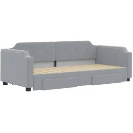 vidaXL Tagesbett 90 x 190 cm Hellgrau