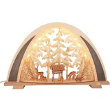 Schenk Holzkunst Tietze New LINE Schwibbogen Rehe