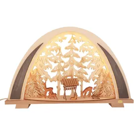 Schenk Holzkunst Tietze New LINE Schwibbogen Rehe