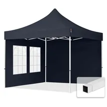 TOOLPORT Faltpavillon Economy 3 x 3 m inkl. 2 Seitenteile dunkelgrau 59037