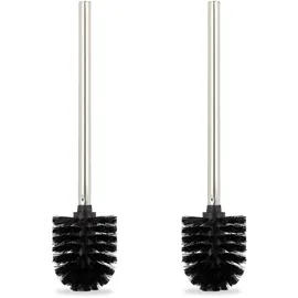 Relaxdays Toilettenbürsten, 2er Set, Schwarz