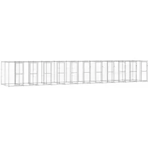 vidaXL Outdoor-Hundezwinger 26,62 m2 Stahl