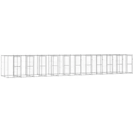 vidaXL Outdoor-Hundezwinger 26,62 m2 Stahl