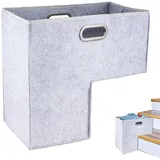 Treppenaufbewahrungskorb, Treppenkorb, Faltbarer Korb-Organizer, Filz-Treppenaufbewahrungsorganisator, Treppenstufenkorb, Spielzeugaufbewahrungsorganisator für Zuhause