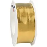 Präsent Geschenkband Devon glänzend gold 40,0 mm x 20,0 m