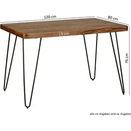 KADIMA DESIGN BAGLI 80 x 76 x 120 cm braun