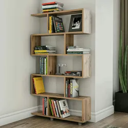 Dmora Bücherregal Dmarasch, Büroregal, Mobiler Buchhalter, Bücherbrett, 90x20h156 cm, Eiche