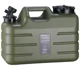 Wasserbehälter Camping Bpa Frei Mit Hahn Wasserleitung Kanister Trinkwasserkanister Mit Verlängerung Wasserleitung Camping Wasserkanister Notfall Wassertank Für Wandern Picknicks Notfall,18L,Green