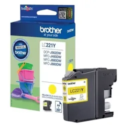 Tinten BROTHER LC221Y BROTHER MFCJ880DW TINTE YELLOW