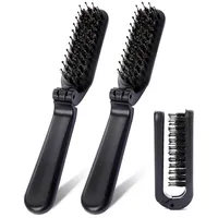 luxuskollektion Faltbare Haarbürste 2er Pack tragbar Reise Haarbürste