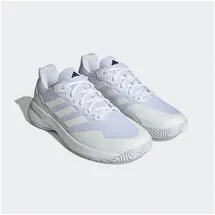 adidas Herren Gamecourt 2.0 Tennis Shoes, FTWR White/FTWR White/Matte Silver, 46 EU - 46 EU