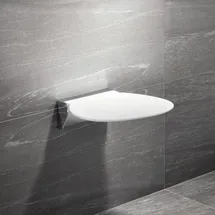 Hewi R 380 Klappsitz Sitzfläche signalweiß