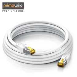 Primewire LAN-Kabel CAT.7, RJ-45 (Ethernet), Gigabit Ethernet S/FTP Netzwerkkabel, 10000 Mbit/s, Patchkabel - 20m