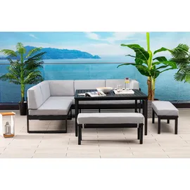 Gardissimo Juli Loungeset anthrazit/silber