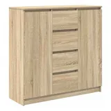 vidaXL Sideboard mit Schubladen Sonoma-Eiche 100,5x35x98,5 cm