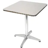 Mendler Bistrotisch 60 x 70 cm Silber