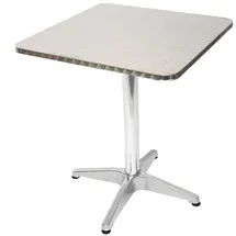 Mendler Bistrotisch 60 x 70 cm Silber