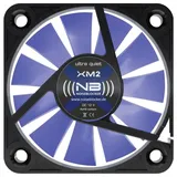 Noiseblocker BlackSilent XM-2 PC-Gehäuse-Lüfter Schwarz, Blau (transparent) (B x H x T) 40 x 40 x 10 mm