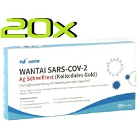 Wantai® SARS-COV2 Laien Antigen-Schnelltest Lolly Lutsch, Speichel Nasentest 20x