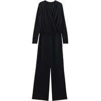 Someday Damen Jumpsuit | Jumpsuit CANDELIA Wide mit Glitzer-Effekt Black, 40 - 40W