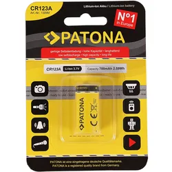 PATONA Akku CR123A 16340 Zelle Li-Ion 3.7V 700mAh (Angebot)