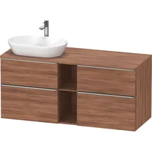 Duravit D-Neo Konsolenwaschtischunterbau wandhängend Nussbaum Matt 1400x550x664 mm - DE4970L70790000 DE4970L70790000