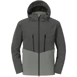 Regenjacke "SCHUTZSCHILD" Zipin - 5XL - grau