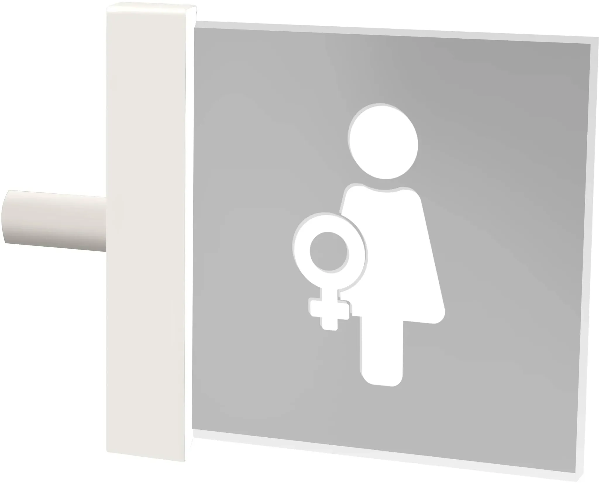 qles LBB0619 Licht-Board, für Merten System-M, beleuchtet/LED/warmweiß (3000k), Polarweiß glänzend, brillant, IP44
