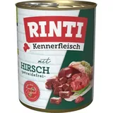 Rinti Sparpaket RINTI Kennerfleisch Hirsch 24x800g Dose Hundenassfutter