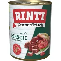 Rinti Sparpaket RINTI Kennerfleisch Hirsch 24x800g Dose Hundenassfutter