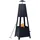vidaXL Feuerschale Ø 35 cm Schwarz