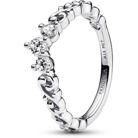PANDORA Moments Königlicher Wirbel Diadem-Ring in der Farbe Silber aus Sterling-Silber in der Größe 60,