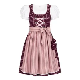 Nübler Kinderdirndl 3-teilig Nabilia in Weinrot | Gr.: 80